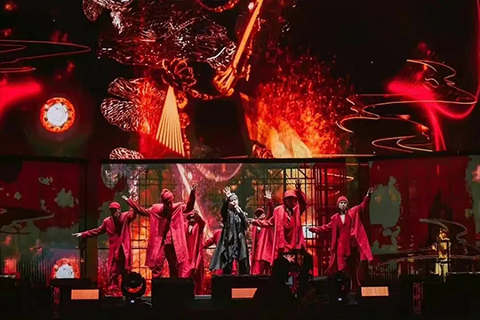 周杰伦新加坡演唱会，米兰milan大屏闪耀全场！