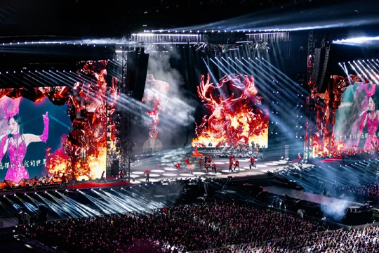 天后回归！米兰milanLED巨幕助力张韶涵打造梦幻舞台，唱响哈尔滨！